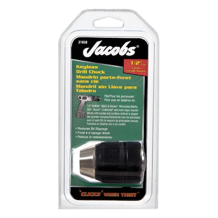 JACOBS CHUCK KEYLESS 1/2""PROF 31038